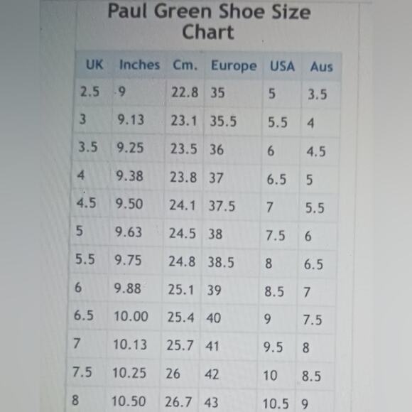FS2265 GUC $249 Paul Green Oxfords size 5 US 7.5 - Picture 10 of 10
